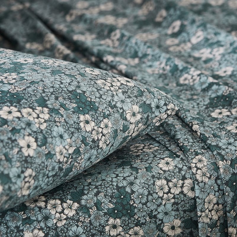 Printed Cypress Bloom Sheet Set
