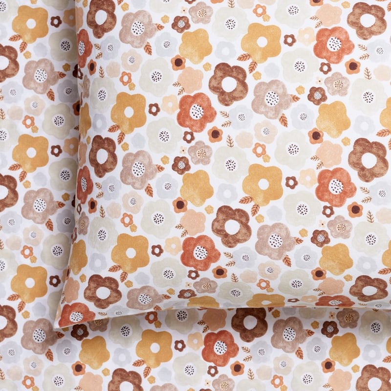 Printed Earthy Floral Sheet Set