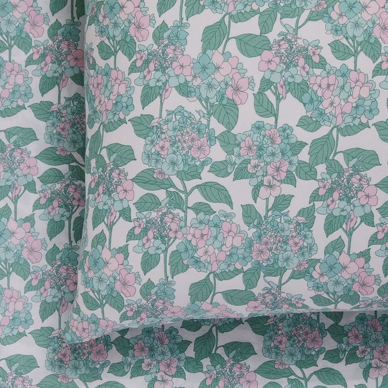 Printed Hydrangea Sheet Set
