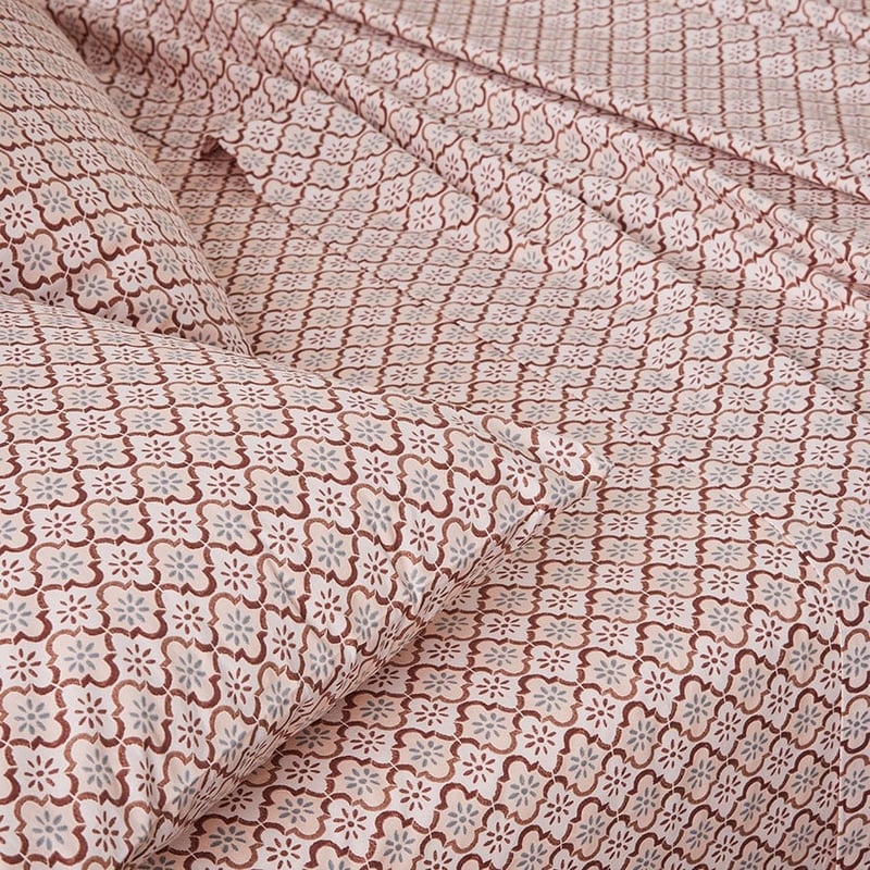 Printed Moroccan Tile Sheet Set