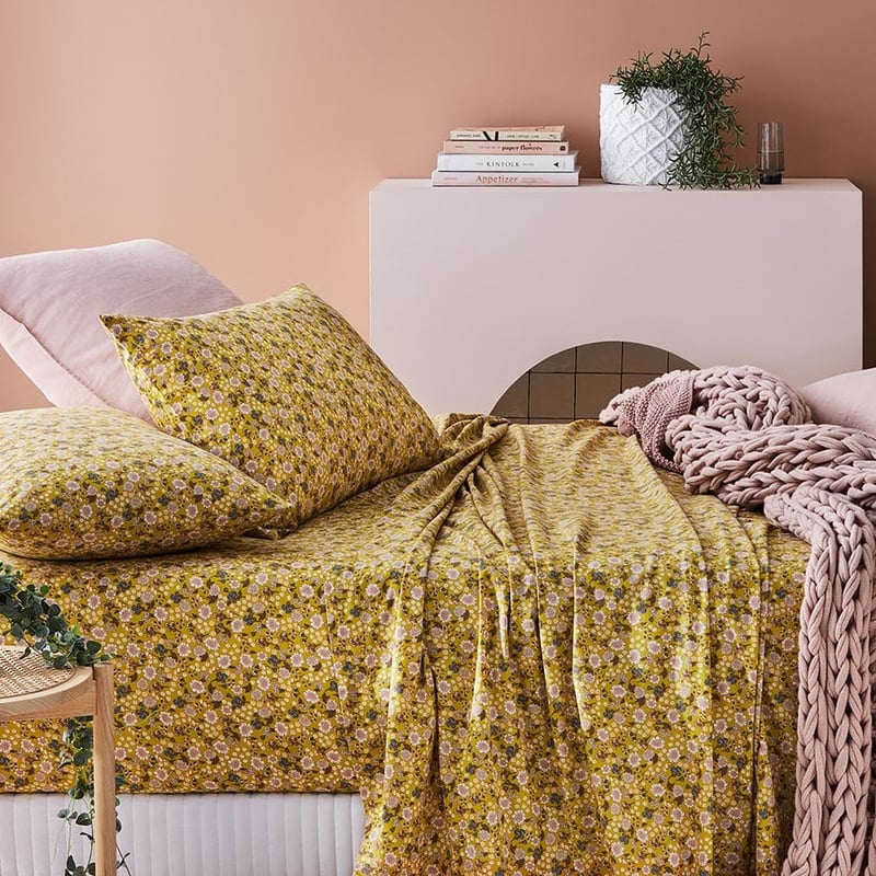 Printed Mustard Sheet Set