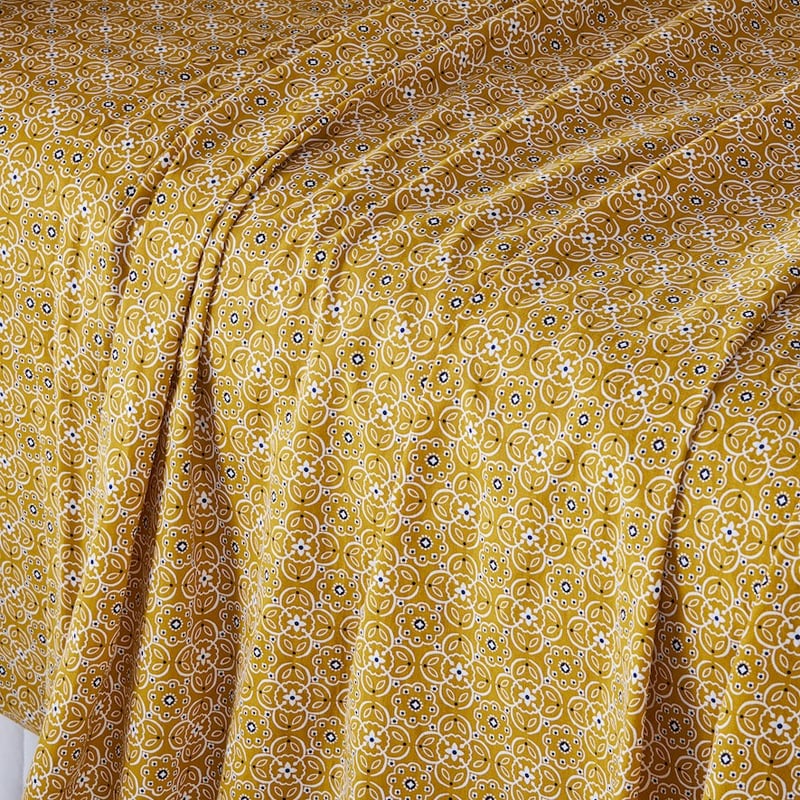 Printed Mustard Tile Sheet Set