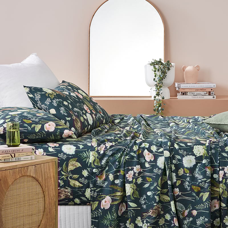 Printed Secret Garden Sheet Set