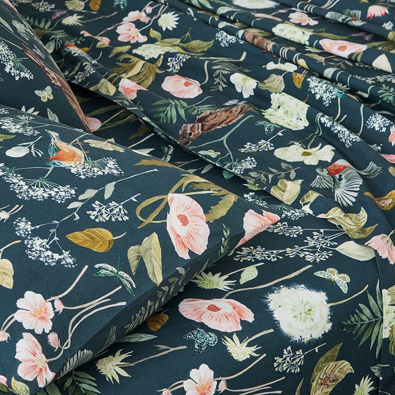 Printed Secret Garden Sheet Set