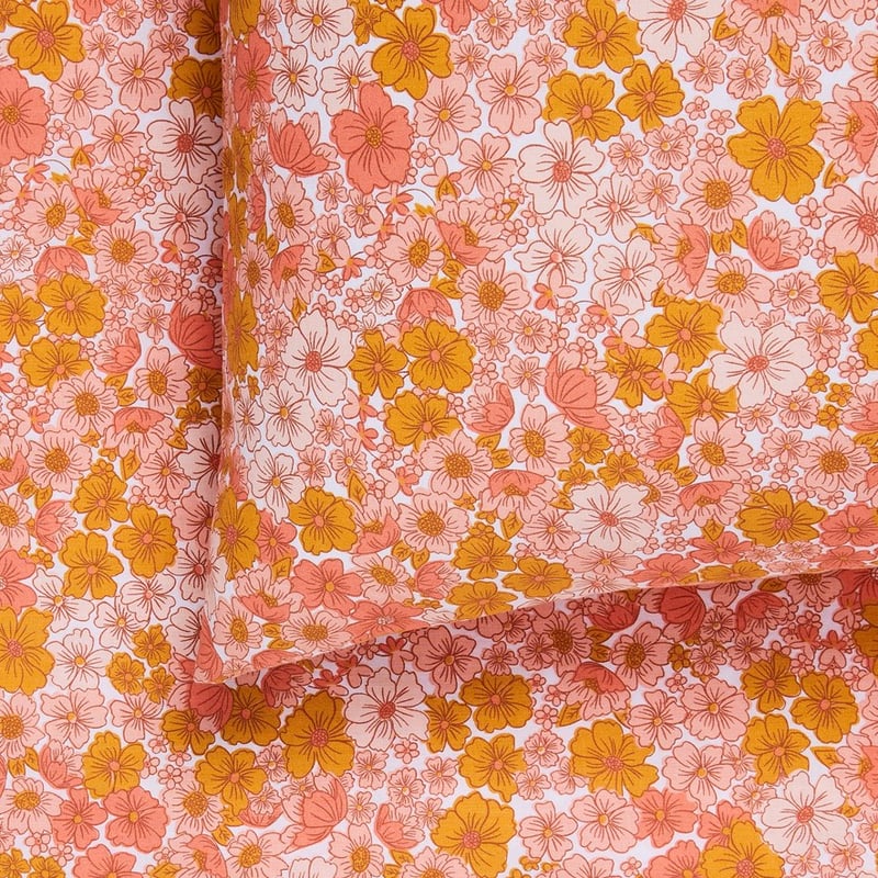 Printed Sunset Bloom Sheet Set