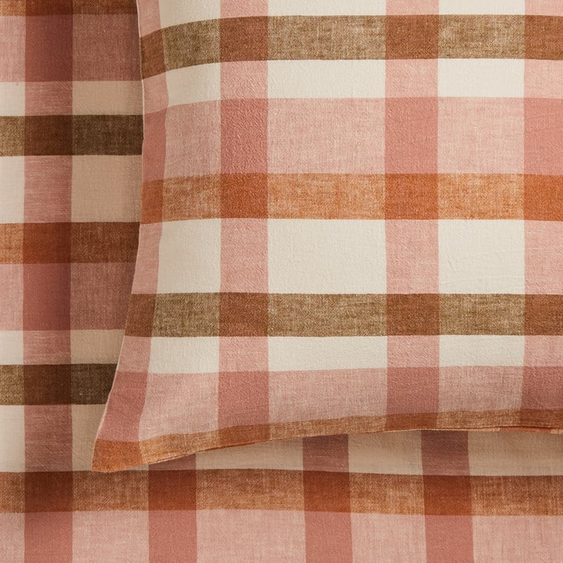 Vintage Washed Linen Misty Rose Sheet Set