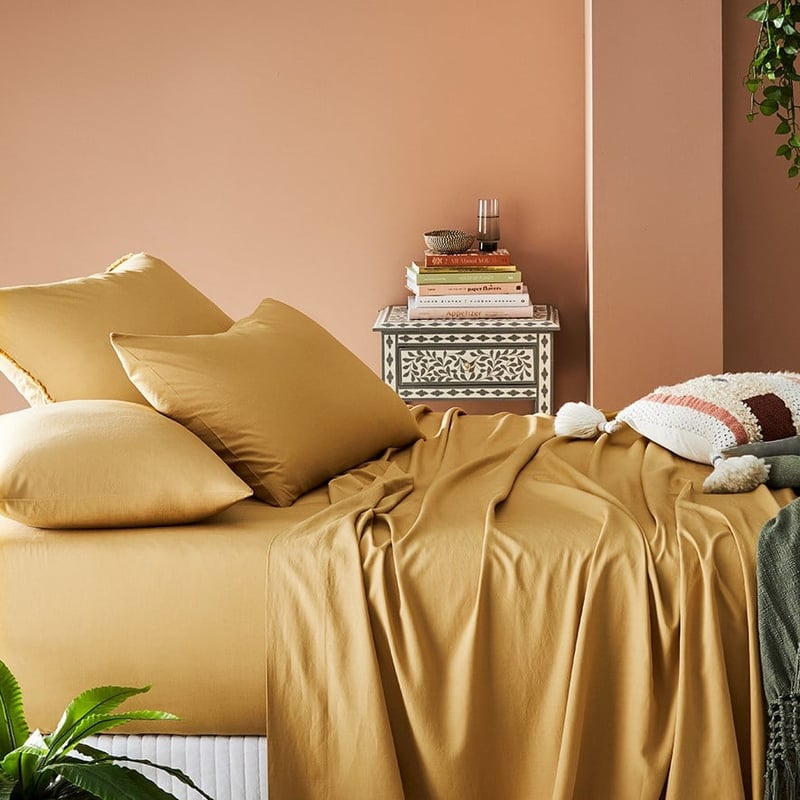 Bamboo Linen Cashew Sheet Separates