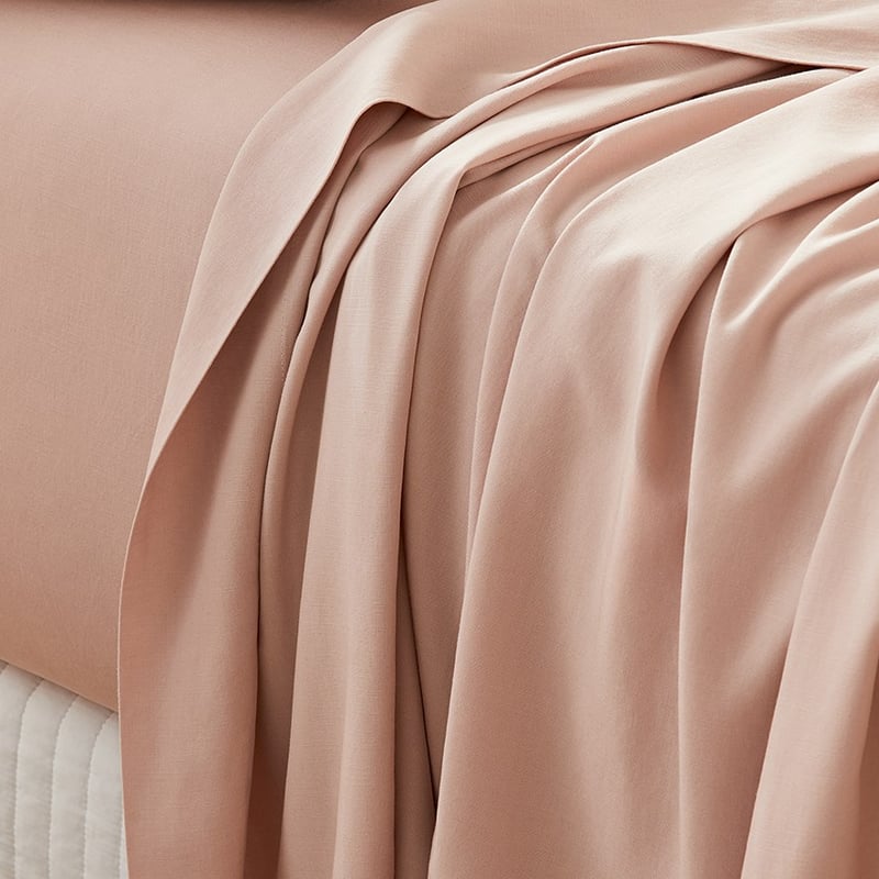 Bamboo Linen Rose Dust Sheet Separates