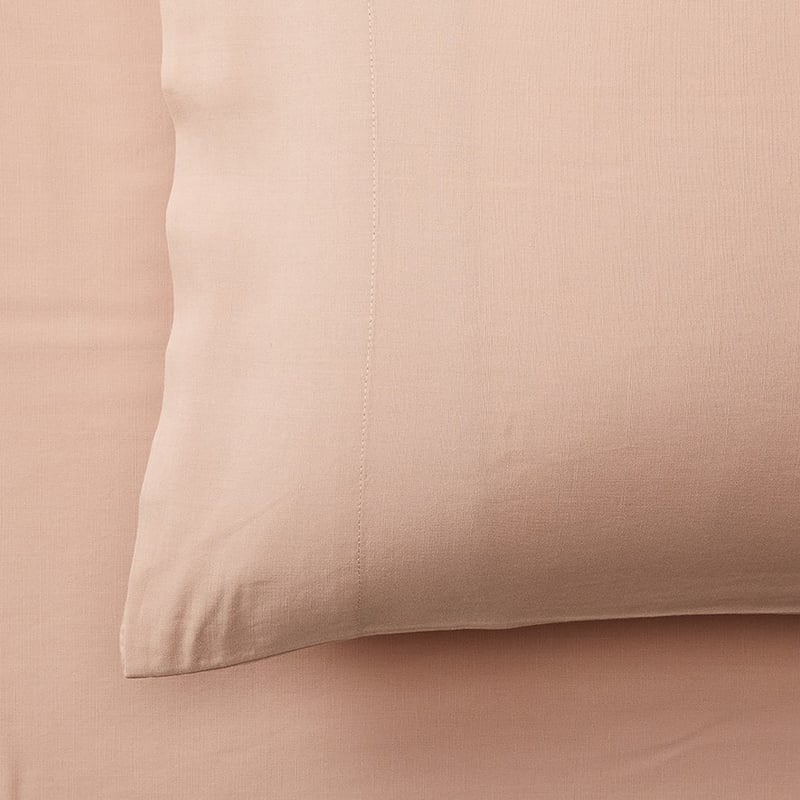 Bamboo Linen Rose Dust Sheet Separates