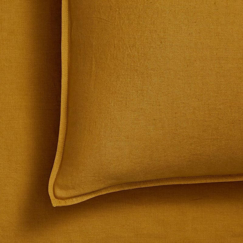 Vintage Washed Linen Chai Sheet Set