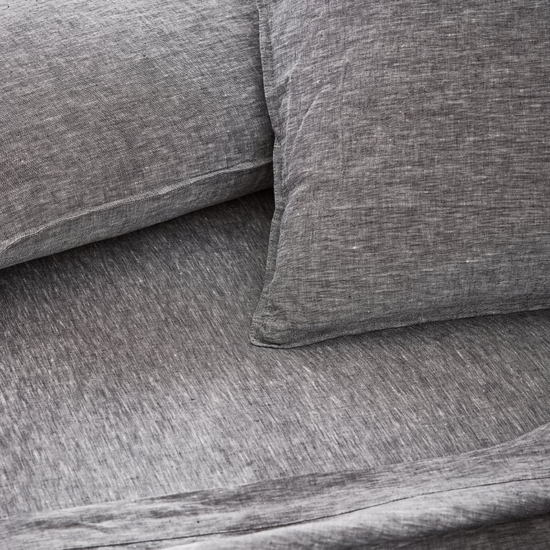 Vintage Washed Linen Indigo Sheet Set