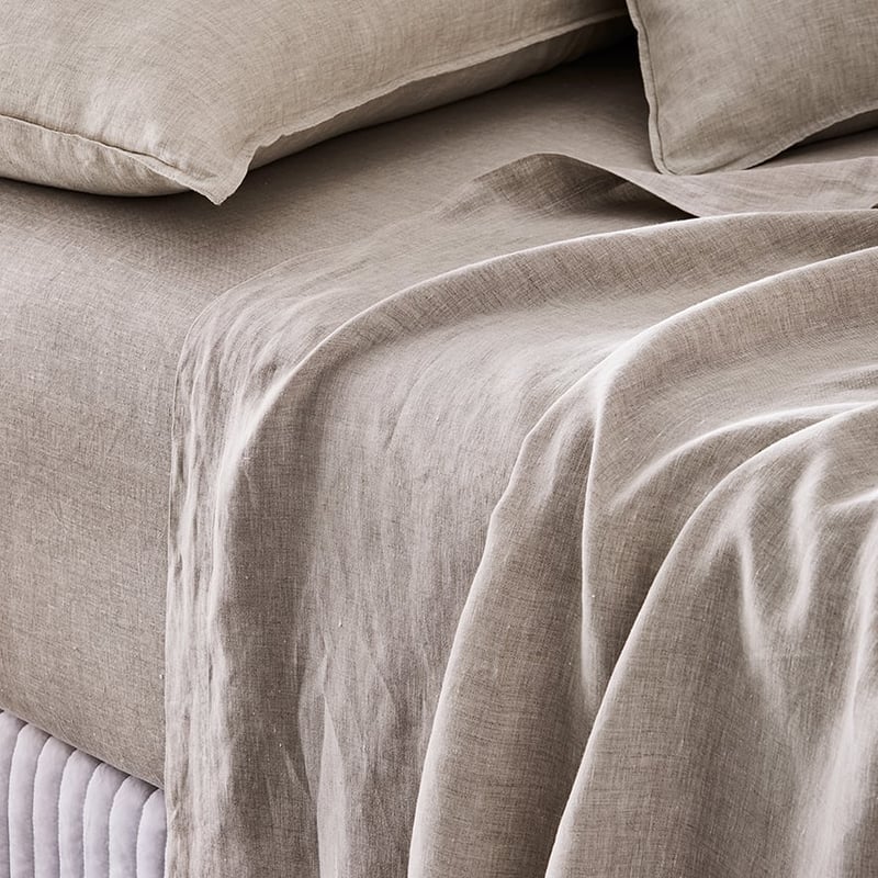 Vintage Washed Linen Linen Sheet Set