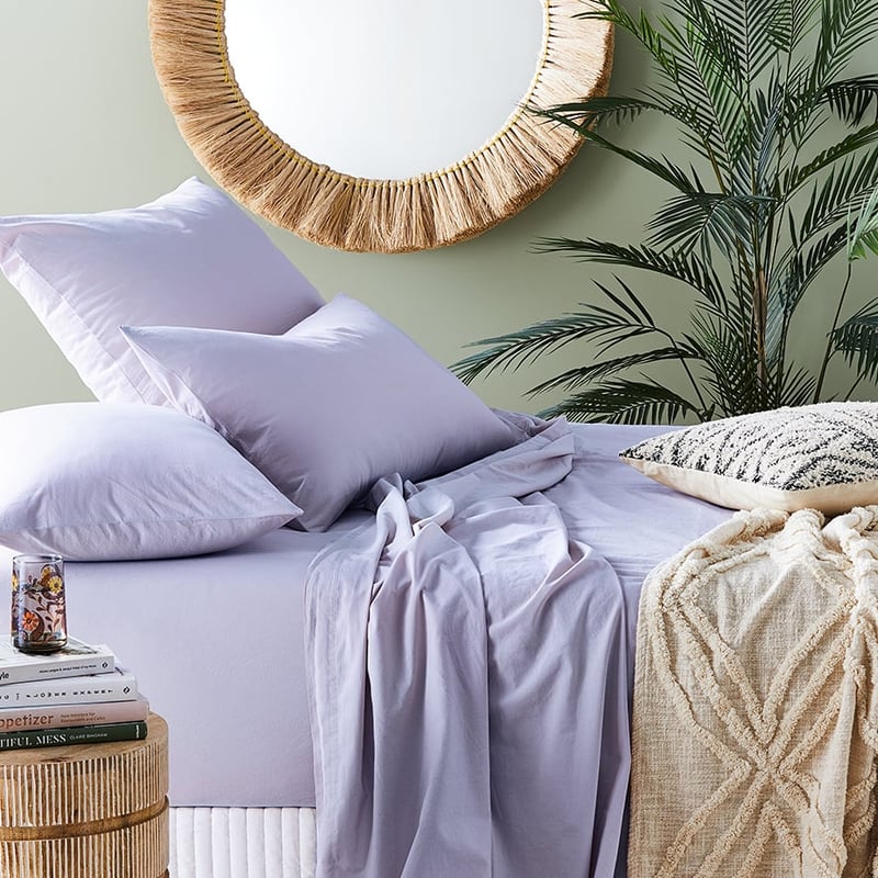 Stonewashed Cotton Orchid Sheet Separates