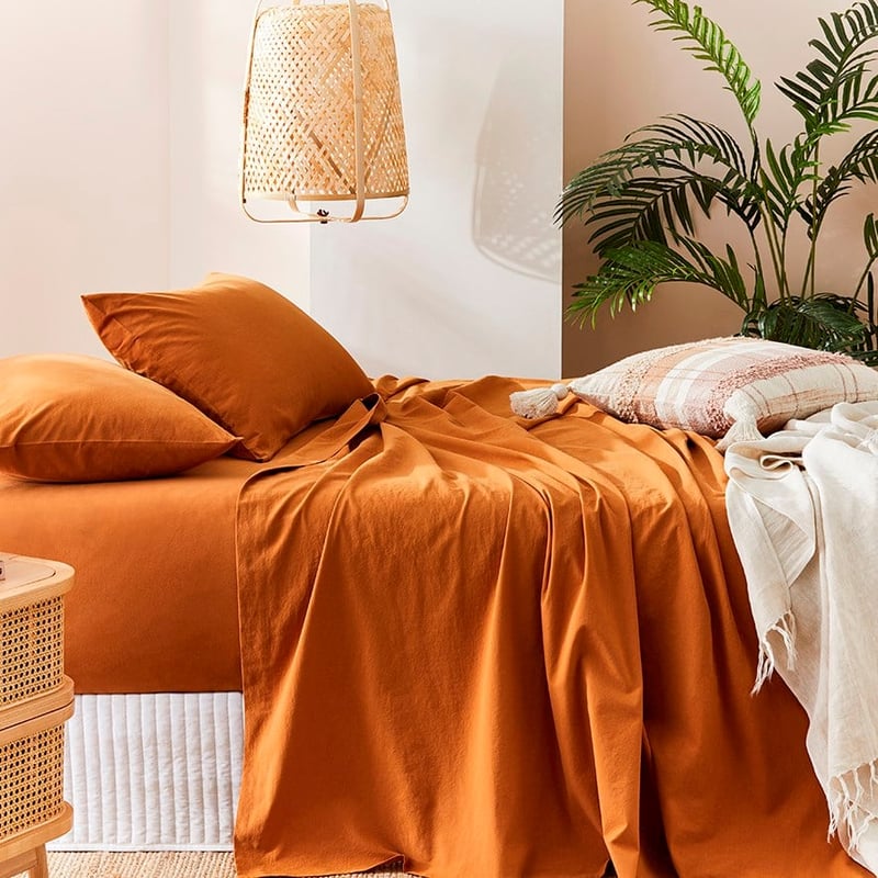 Stonewashed Cotton Topaz Sheet Separates 