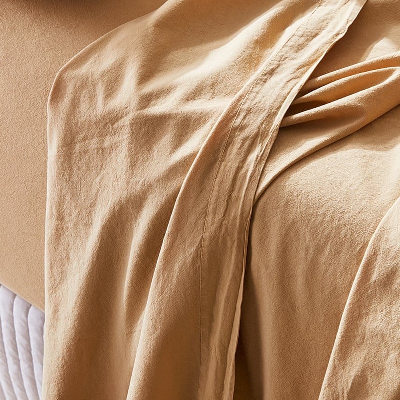 Stonewashed Cotton Wheat Sheet Separates