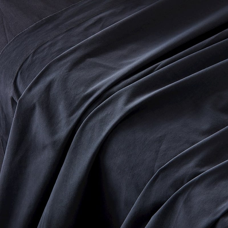 Stonewashed Cotton Charcoal Sheet Set