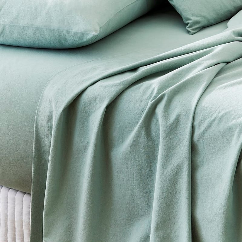 Stonewashed Cotton Gumleaf Sheet Set