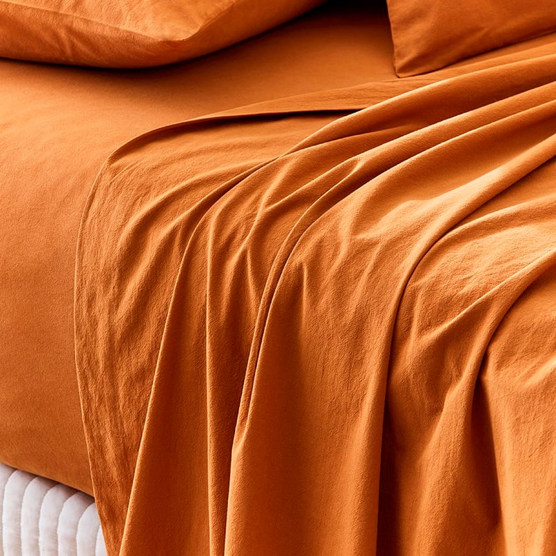 Stonewashed Cotton Topaz Sheet Set