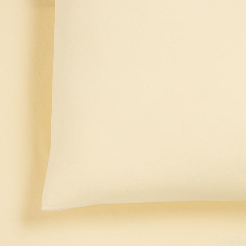 Stonewashed Cotton Dusty Lemon Sheet Set