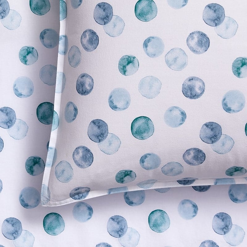 Stonewashed Printed Cotton Watercolour Spot Sheet Set
