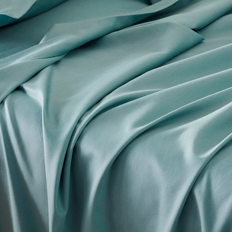 600TC Bamboo Cotton Blue Grey Sheet Separates