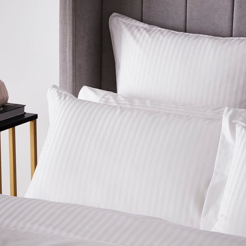 1200TC Snow Stripe Sheet Set