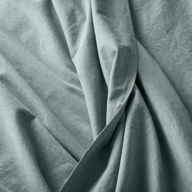 Mark Tuckey Organic Cotton Chambray Ocean Sheet Set + Pillowcases