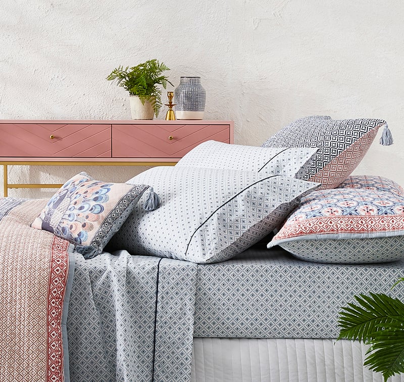 Kashmir Blue Sheet Set