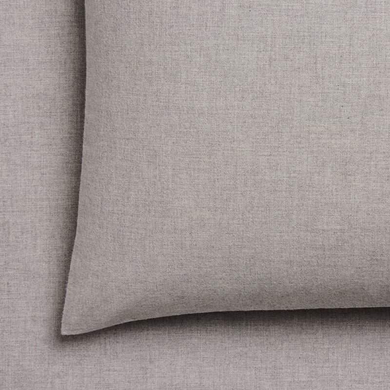 Plain Dyed Flannelette Silver Sheet Set