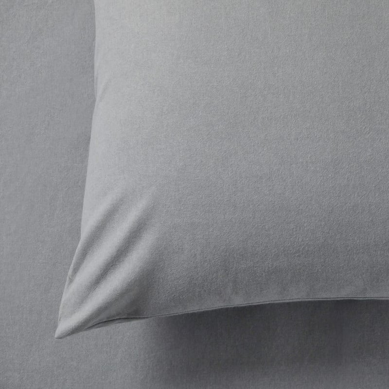 Plain Dyed Silver Flannelette Sheet Separates