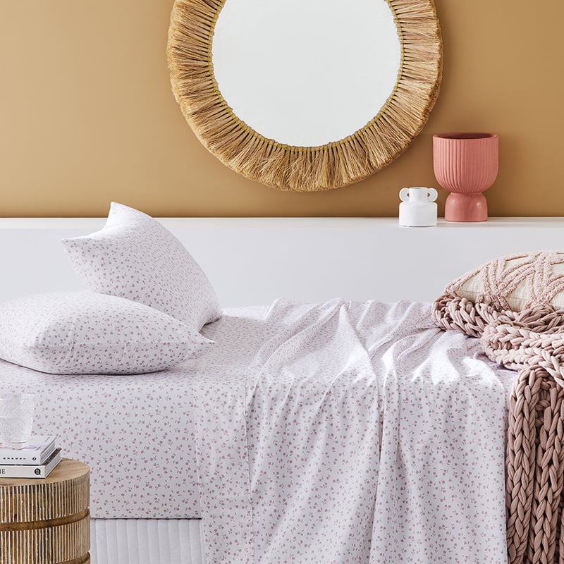 500TC Pima World's Softest Cotton Dusty Pink Sheet Set
