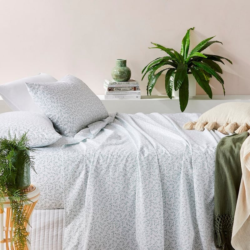 500TC Pima World's Softest Cotton Green Leaf Sheet Set