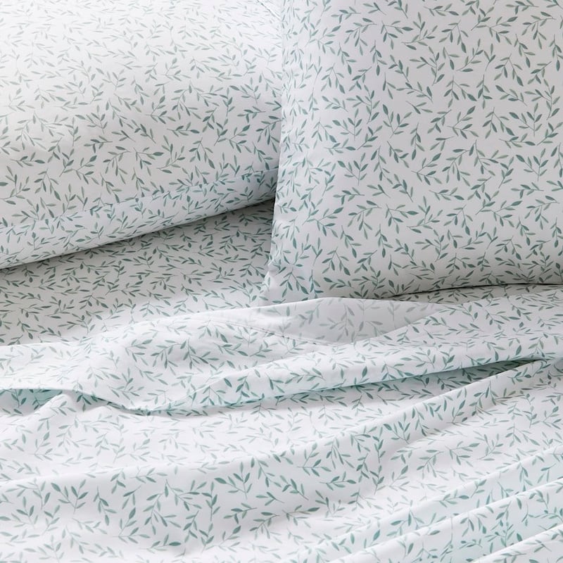 500TC Pima World's Softest Cotton Green Leaf Sheet Set