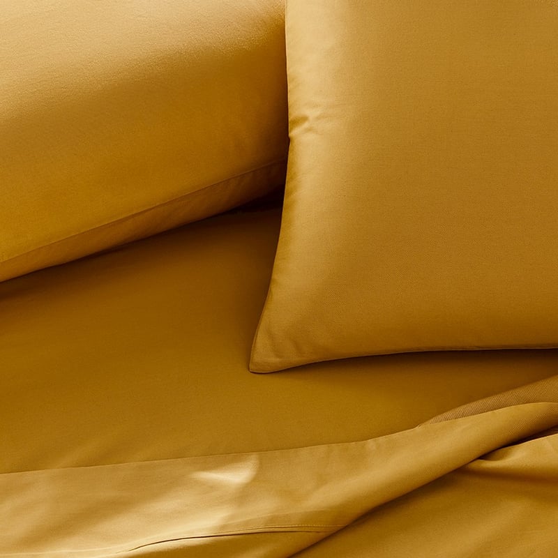 500TC Pima World's Softest Cotton Honey Mustard Sheet Set