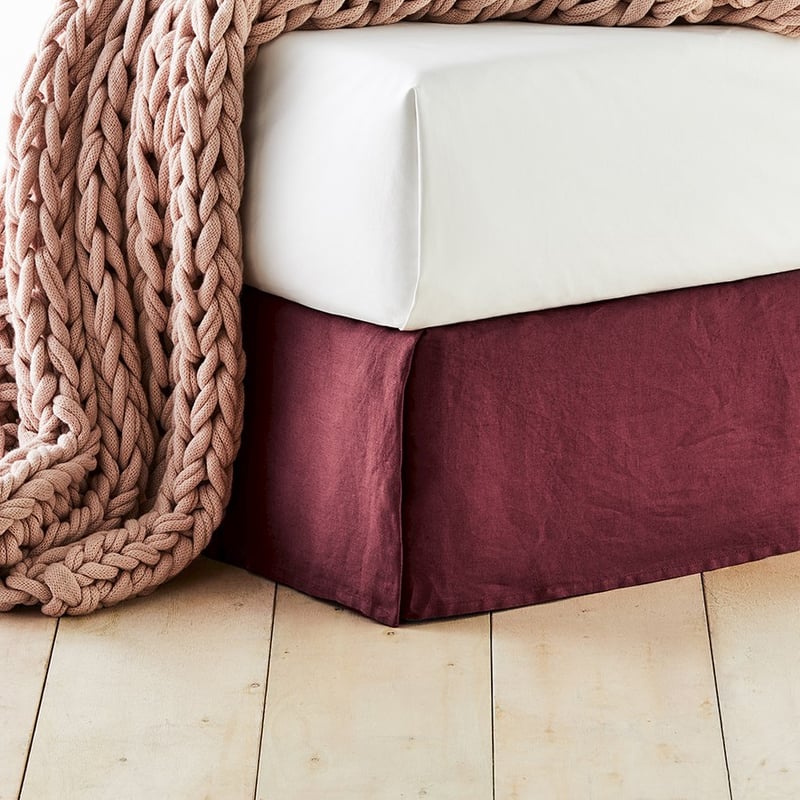 Vintage Washed Bordeaux Valance