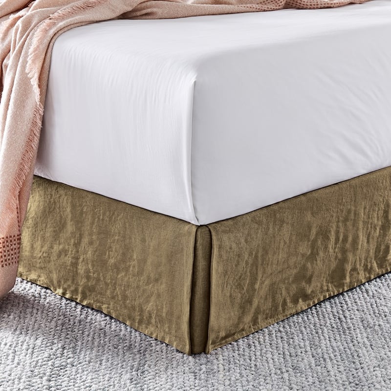 Vintage Washed Linen Soft Olive Valance