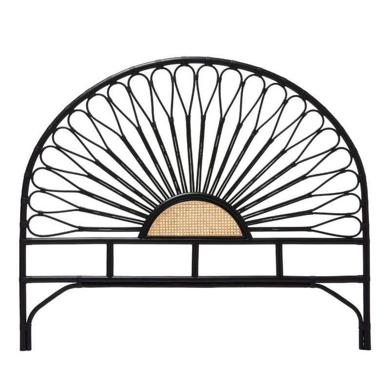 Bahama Rattan Black Half Moon Bedhead