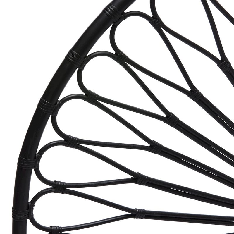 Bahama Rattan Black Half Moon Bedhead