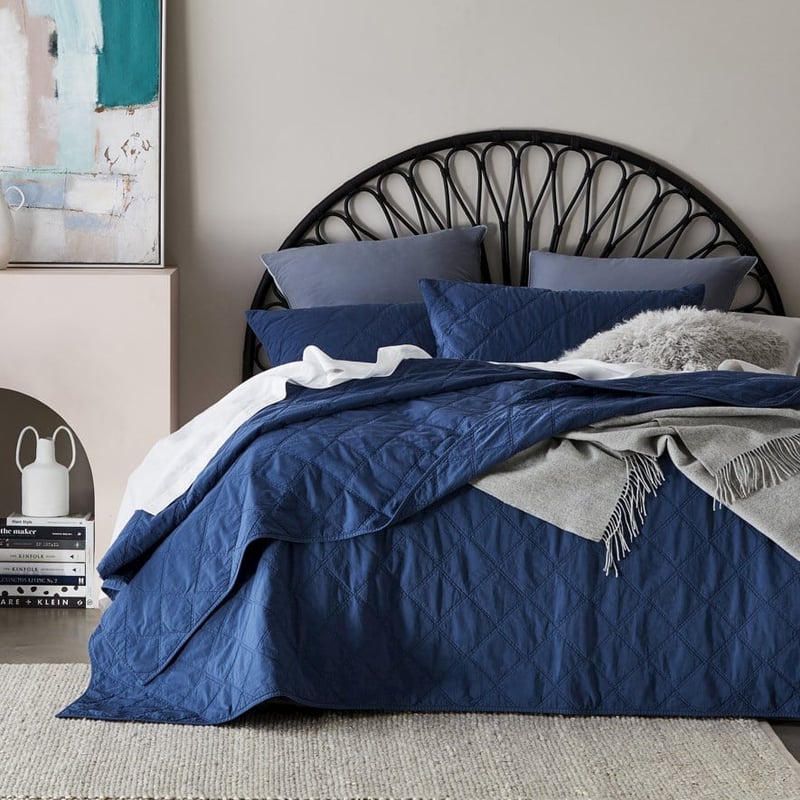 Bahama Rattan Black Half Moon Bedhead