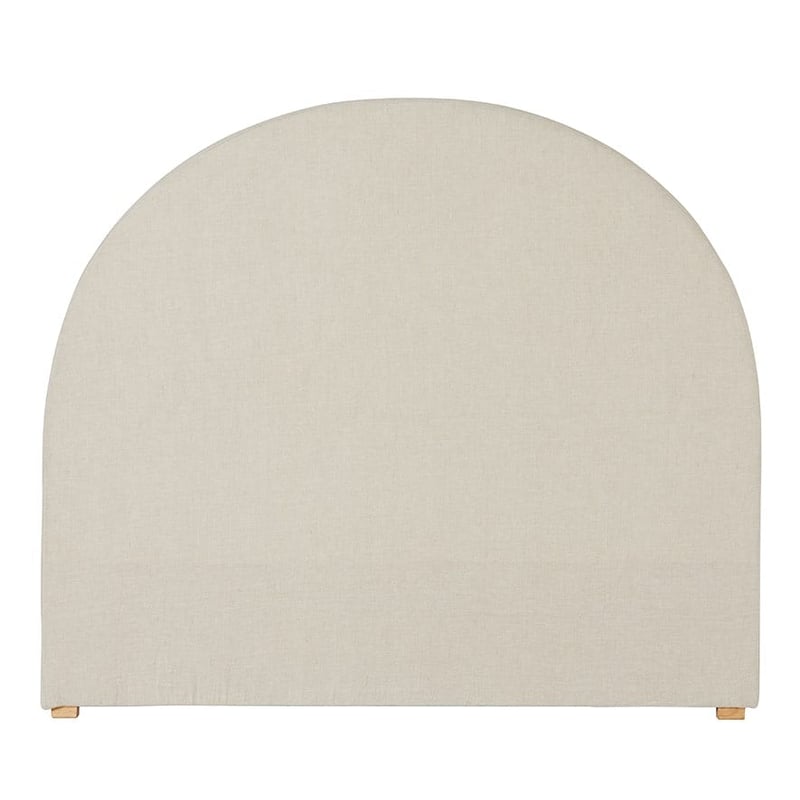 Napier Natural Belgian Linen Round Bedhead