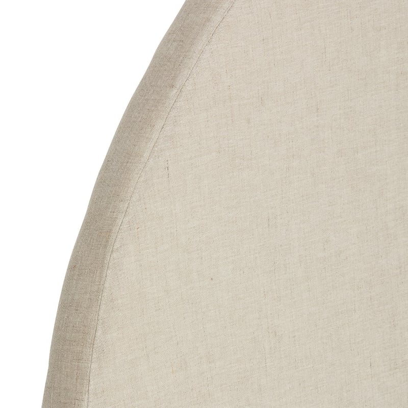 Napier Natural Belgian Linen Round Bedhead
