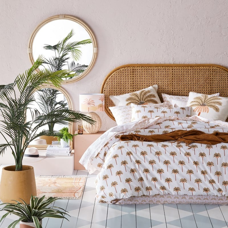 San Remo Honey Rattan Bedhead