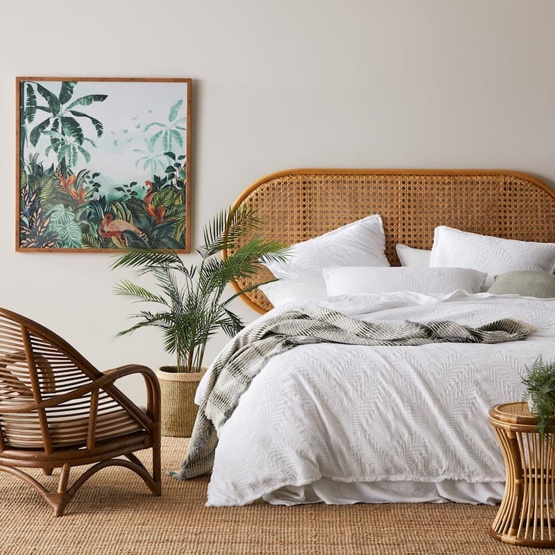 San Remo Honey Rattan Bedhead