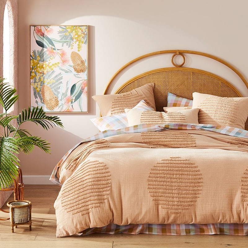 Cuba Honey Rattan Bedhead