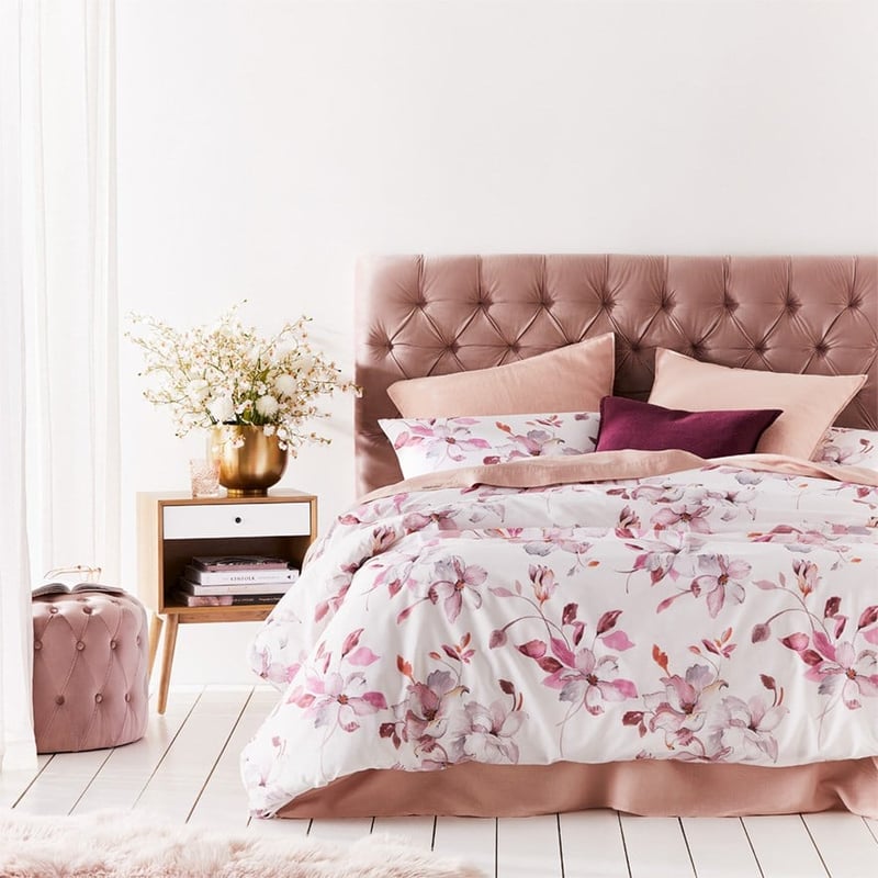 Charlotte Rose Pink Velvet Bedhead