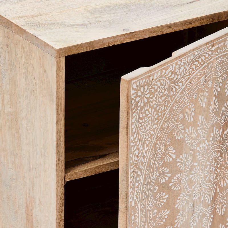 Sahana Natural Timber Bedside Table