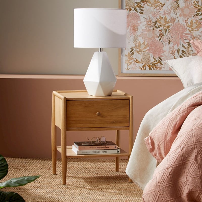 Dallas Oak Bedside Table