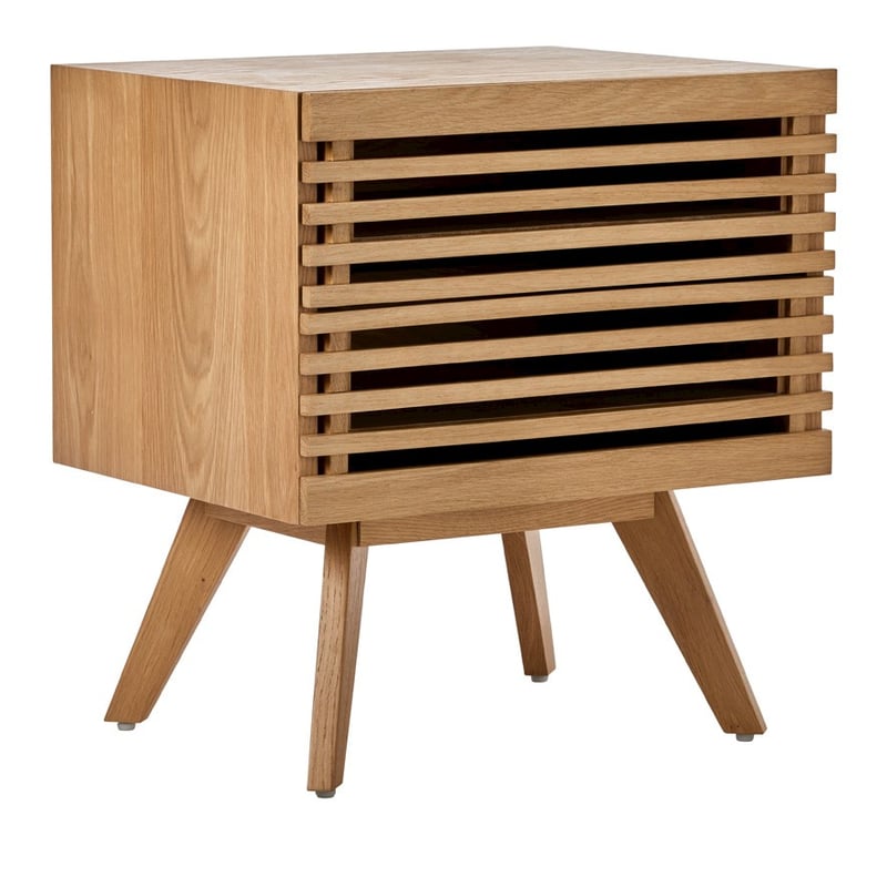 Mark Tuckey Slat Oak 2 Drawer Bedside Table