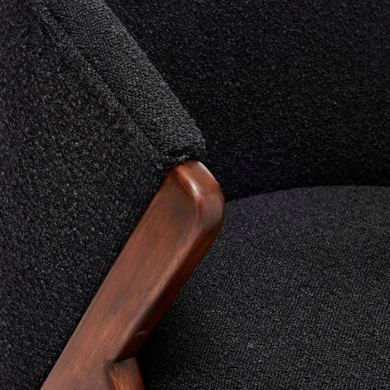 Muscat Black Boucle Chair