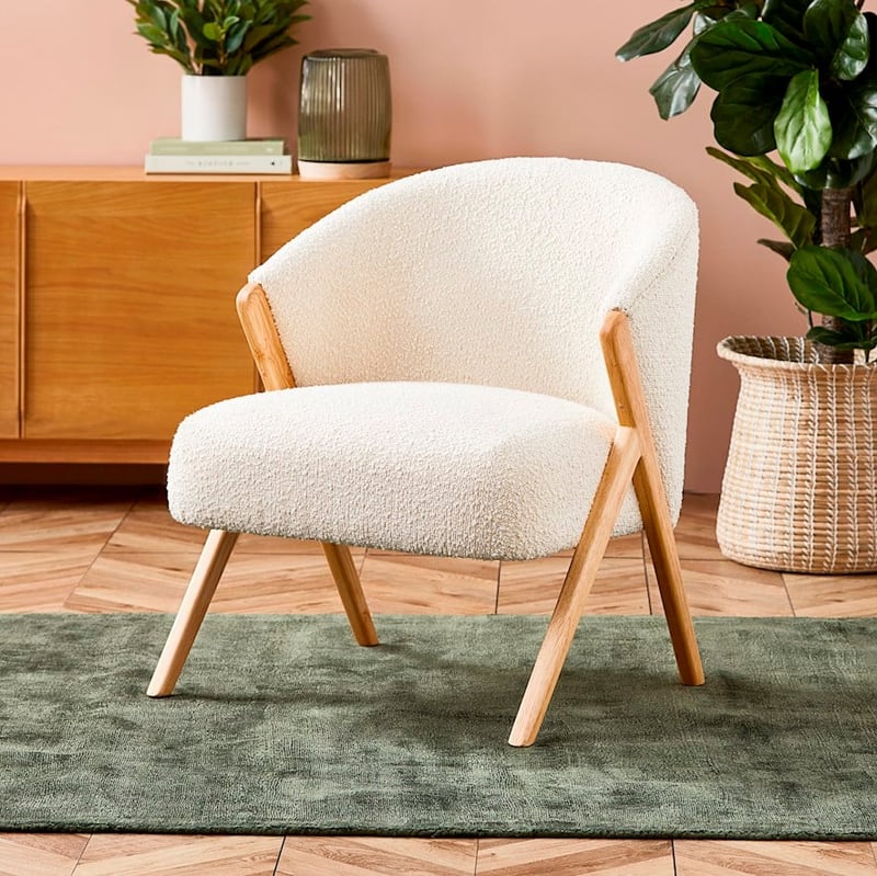 Burleigh Ivory Boucle Chair